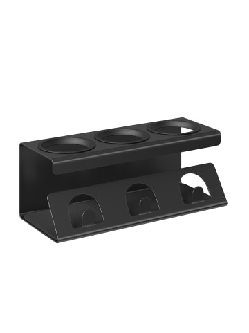 SONGMICS Flaschenhalter Paxton in Schwarz - (B)30 x (H)11.7 x (T)13.7 cm