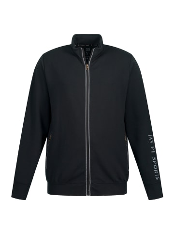 JP1880 Sweatjacke in schwarz