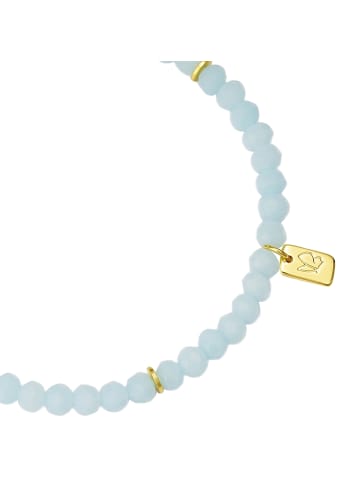 Glanzstücke München Armband aus Sterling Silber mit Glas in gelbgold