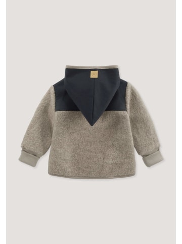 Hessnatur Hessnatur Wollwalk Jacke aus Bio-Merinowolle mit Softshell in greige