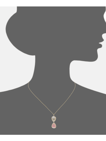 Diamant L'éternel Halskette aus 375 Gelbgold