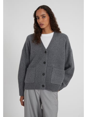 Style Republic Oversized Cardigan Kaschmir-Woll-Gemisch in Dark Grey Melange