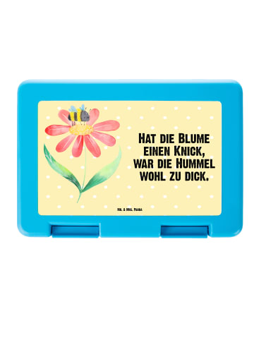 Mr. & Mrs. Panda Brotdose Hummel Blume mit Spruch in Gelb Pastell