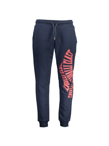 cavalli CLASS Blaue Baumwoll-Jogginghose
