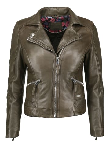 Mustang Lederjacke 31019271 in oliv