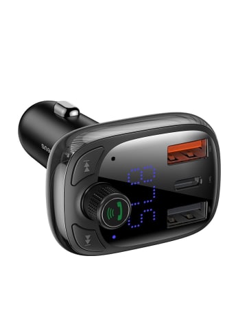 Wisam® Baseus Bluetooth-Sender / Autoladegerät MP3 Player Schwarz