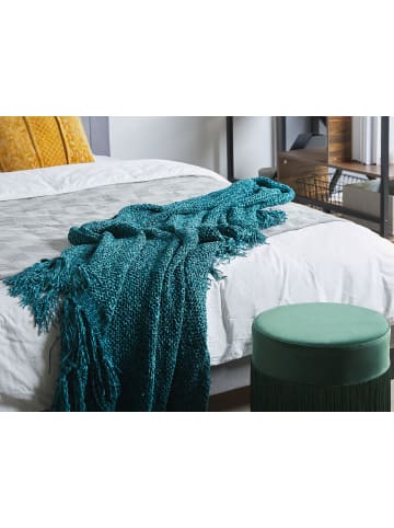 Beliani Kuscheldecke HAMAT in Grün - (W) 150 x (H) 1 x (L) 200 cm