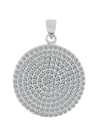 Adeliás Damen Anhänger aus 925 Silber mit Zirkonia in silber