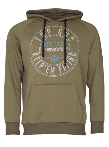 TOP GUN Hoodie TG20212107 in oliv