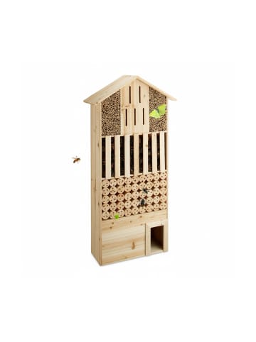 relaxdays Insektenhotel in Natur - (B)57 x (H)118 x (T)24 cm