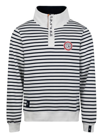 SCHIETWETTER Sweater "Schleichmichel Sören" in white-navy