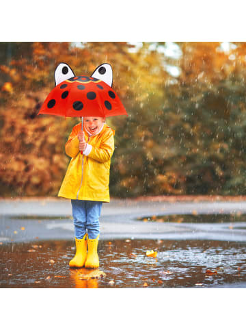 relaxdays Kinderregenschirm Marienkäfer in Rot