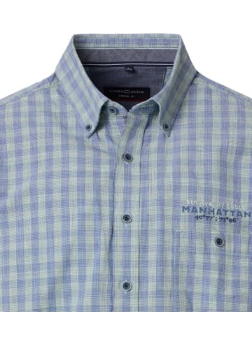 CASAMODA Freizeithemd Kurzarm in Grün