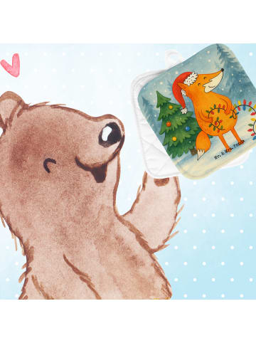 Mr. & Mrs. Panda Backhandschuhe Fuchs Weihnachten Design ohne Sp... in Weiß