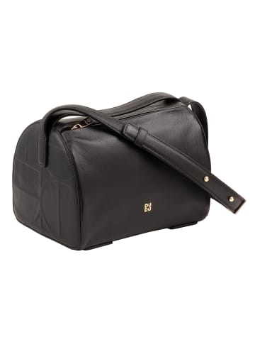 DuDu Up Umhängetasche Leder 19.5 cm in black-nude