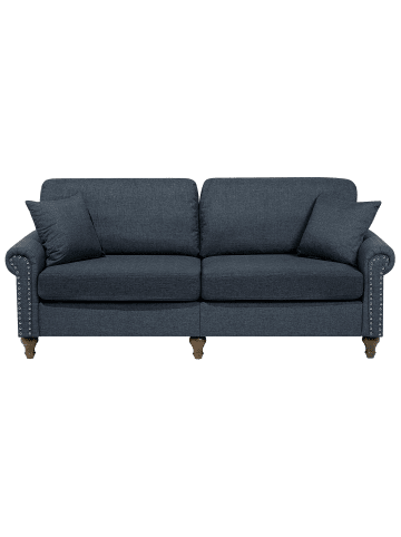 Beliani 3-tlg 3-Sitzer Sofa OTRA in Grau/Braun