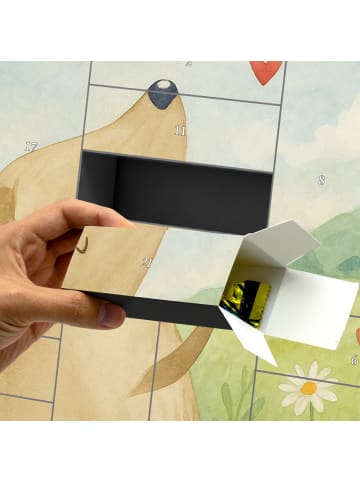 Mr. & Mrs. Panda Adventskalender Hund Liebe Design ohne Spruch in Weiß