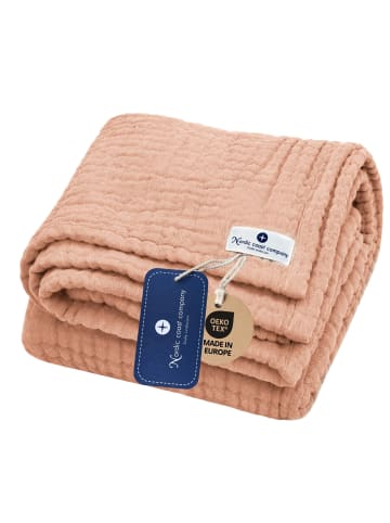 nordic coast company Musselindecke, Puckdecke, Einschlagdecke, Babydecke Musselin, atmungsaktiv