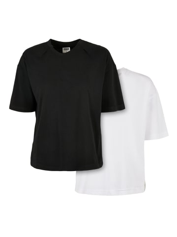 Urban Classics Urban Classics T-Shirts in white+black
