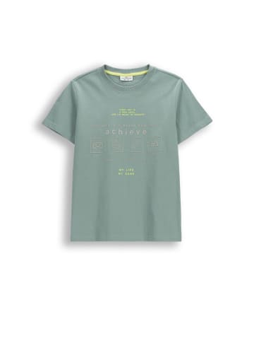 Coccodrillo Baumwoll-T-Shirt mit kurzen Ärmeln in grün