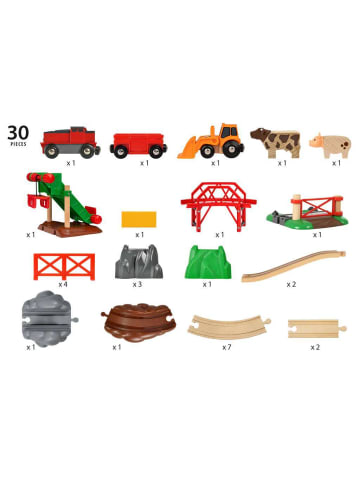 Brio Aktionsspiel BRIO World - Großes Bahn Bauernhof-Set Ab 3 Jahre in bunt