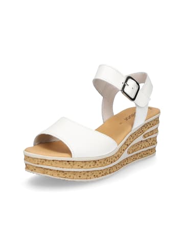 Gabor Fashion Plateau-Sandalette in weiß