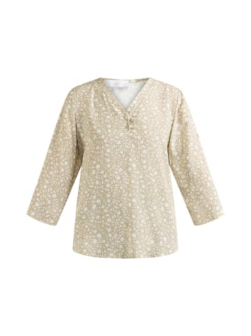 Usha Shirtbluse in Beige Mehrfarbig