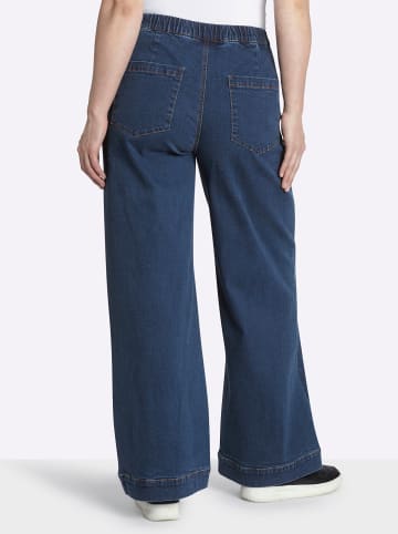 sheego Jeans in blue-stone-washed