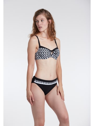 SUNFLAIR Mix&Match Bikini Top in schwarz/weiss