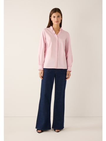 More & More feminine Stretch-Langarmbluse in sorbet rose