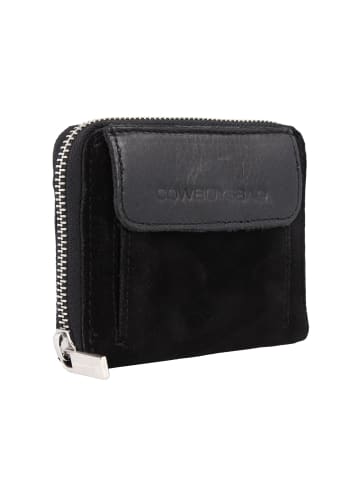 Cowboysbag Wallet Calmar Geldbörse Leder 12.5 cm in black-black