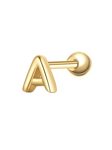 Glanzstücke München Piercing Buchstabe A aus Sterling Silber in gelbgold