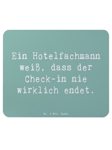 Mr. & Mrs. Panda Mousepad Spruch Hotelfachmann Lebensweisheit mi... in Meeresbrise
