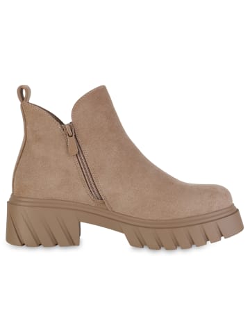 VAN HILL Klassische Stiefeletten Juliet in Khaki