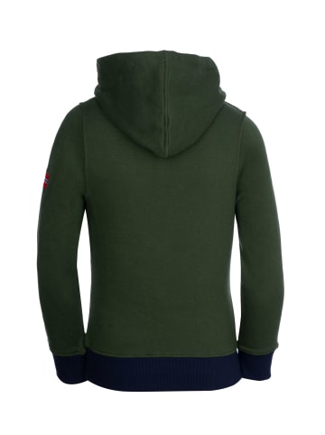 Trollkids Hoodie Pullover mit Kapuze "Troll" in Waldgrün/Marineblau