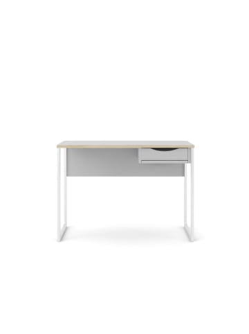 ebuy24 Schreibtisch Fula Weiß 110 x 48 cm