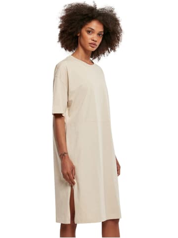 Urban Classics Kleid ORGANIC OVERSIZED SLIT in Beige