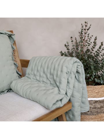 Chic Antique Aix Soft Quilt - Kuscheldecke im Vintage Landhausstil in opal