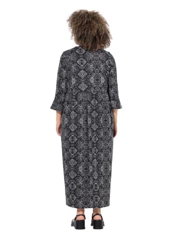 Ulla Popken Jerseykleid in graphitgrau