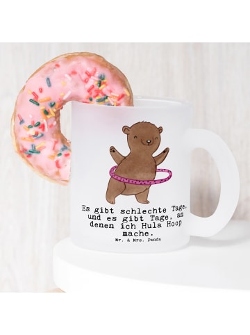 Mr. & Mrs. Panda Haferl Bär Hula Hoop mit Spruch in Transparent