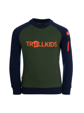 Trollkids Hoodie Sandefjord in forest green