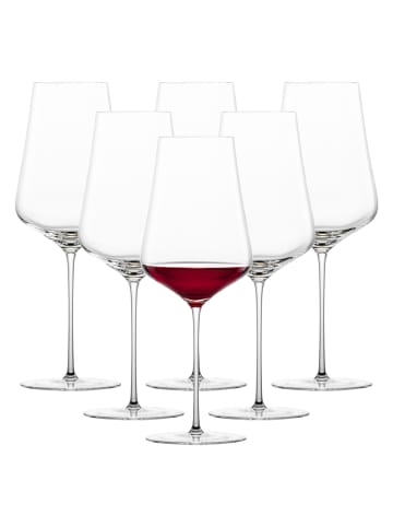 Zwiesel Glas 6er Set Bordeaux Rotweingläser Duo 729 ml in transparent
