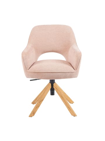 DUBI Möbel 2er-Set: Bürostuhl Mika-Amia in Rosa - (B)60 x (H)88 x  (T)65 cm