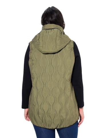 Ulla Popken Weste in moosgrün