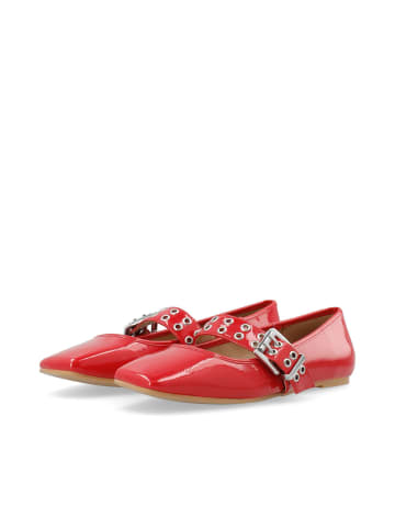 Bianco Mary Jane Schuhe in RedPatent