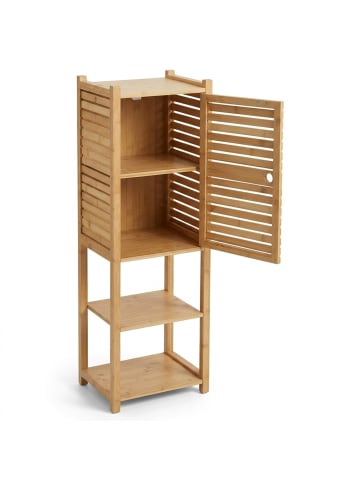 relaxdays Badregal 5 Böden in Natur - (B)35 x (H)113 x (T)29 cm