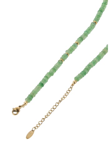 grassland Women Necklace in Light Green Gold