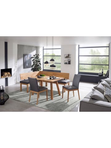 58 aufm Kessel ECKBANKGRUPPE Modern Danny 3 für 7 Personen Massivholz Kernbuche/Grau