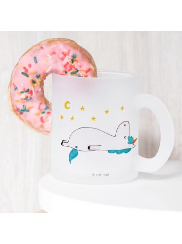 Mr. & Mrs. Panda Tee Tasse Einhorn Sternenhimmel ohne Spruch in Transparent