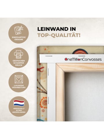 MuchoWow Leinwand Bilder Stilvoller Baum